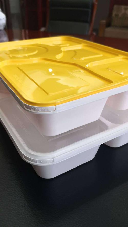 1000ml一次性透明四格快餐盒多格套餐饭盒五格外卖盒三格塑料餐盒