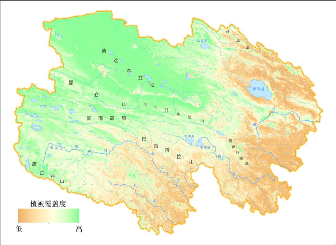 地理老师带你看地图,2分钟了解青海地形地貌气候水文植被