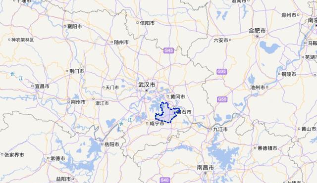 在湖北省行政区划地图上面的黄石市大冶市位置如下所示.