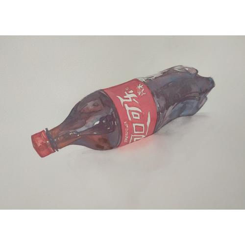 其它 一瓶可乐 写美篇小结:类似干湿结合画法的画,尤其以干画法为主的