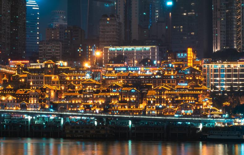 重庆洪崖洞夜景 - 城市微光 - 图虫