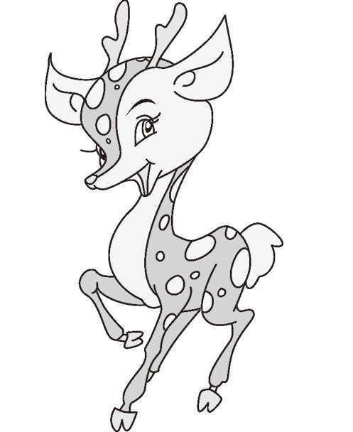 鹿的简笔画图色