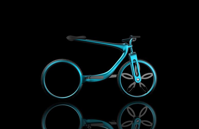 根据现有的自行车形态自主创新的一款概念自行车!