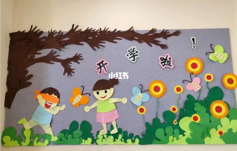 春天环创主题墙创意美术幼儿园开学环创幼师必备