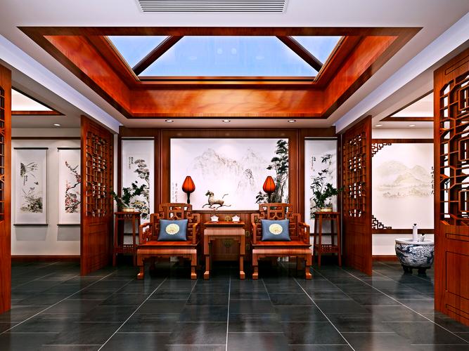 白领 三居 混搭 客厅图片来自北京居然元洲装饰在中间建筑500平纯中式