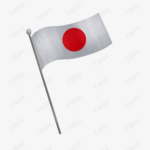 日本国旗插画手绘风