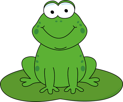 cartoon frog reading