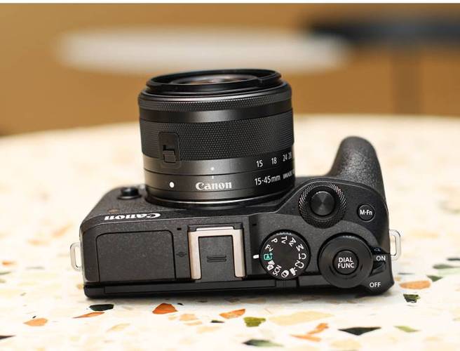 佳能canon入门级相机m6mark2微单反相机入门级1545mm套机eosm6二代国
