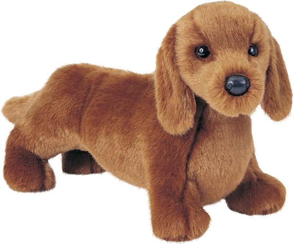 gretel red dachshund 12" by douglas cuddle toys