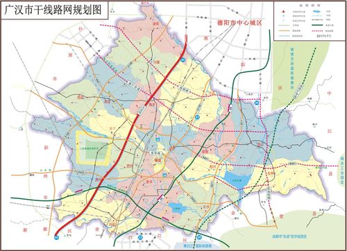 (戳开看大图)广汉市境内道路四通八达,是德阳,绵阳市联系省会成都市
