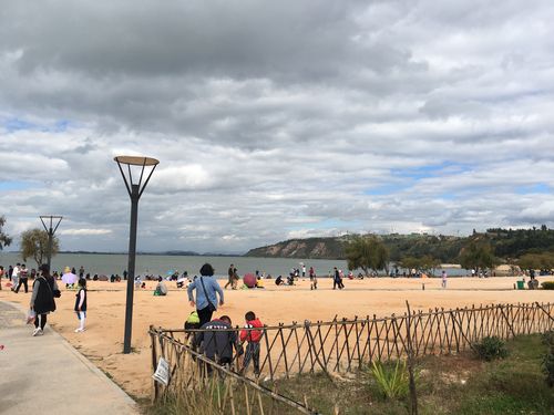 晋宁滇池南岸沙滩公园