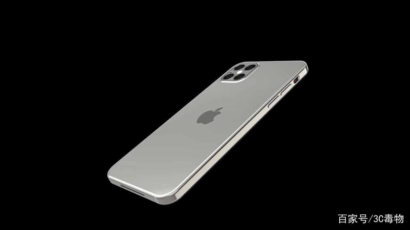 iphone12概念图:无充电接口双扬声器,刘海屏砍掉后置方形四摄