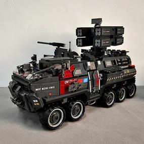 积木流浪地球2乐高运载车装甲车系列拼装模型高难度男孩玩具拼图