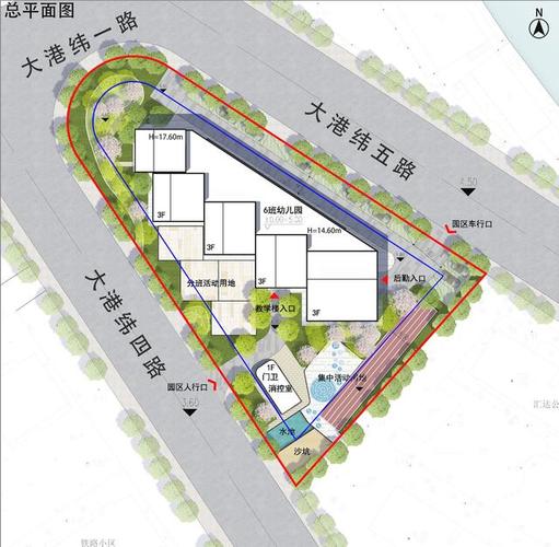 规划方案公示 青岛市北区大港纬四路将建一处6班幼儿园