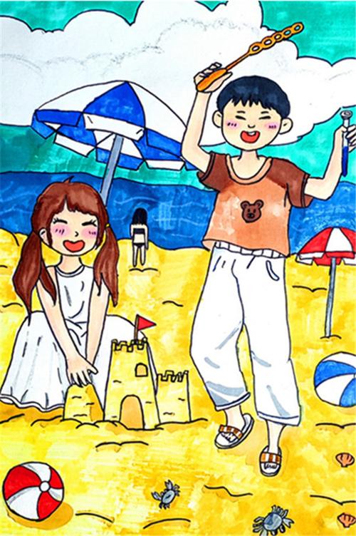 "海边的童年"胶东儿童绘画展
