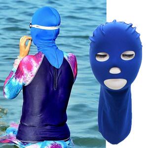 游泳头套防晒面罩女款图片