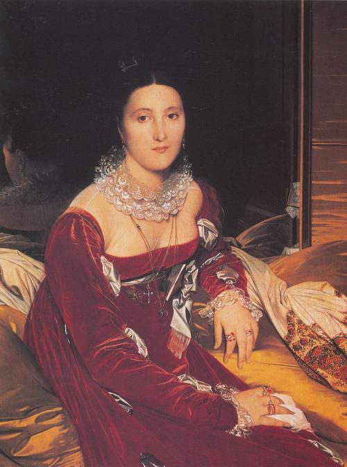 安格尔/德瑟诺纳夫人/1814～1816年/油彩画布/160×80公分/法国