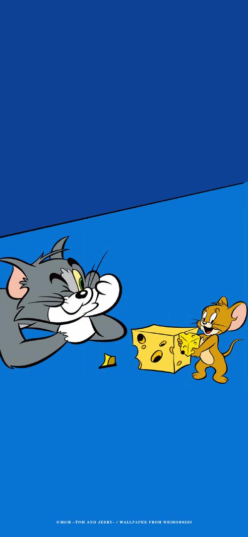 "猫和老鼠"手机高清壁纸·图源:now_8260·原图上传,记得查看原图再