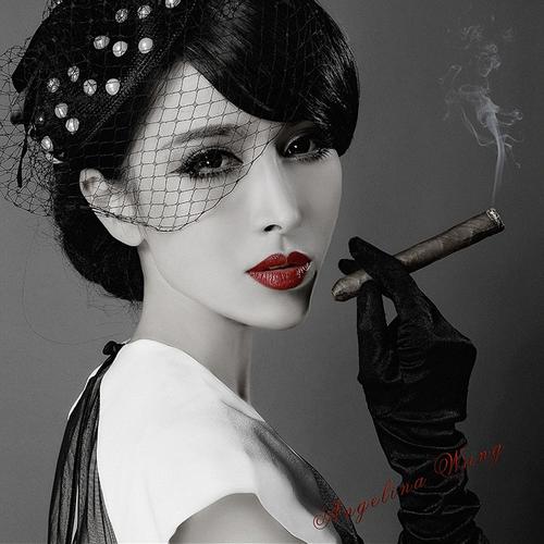 性感美女抽雪茄 - 可可影像 - 可可影像