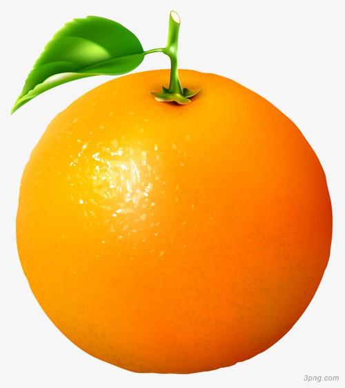 一个橙色橙子png素材透明免抠图片其他元素