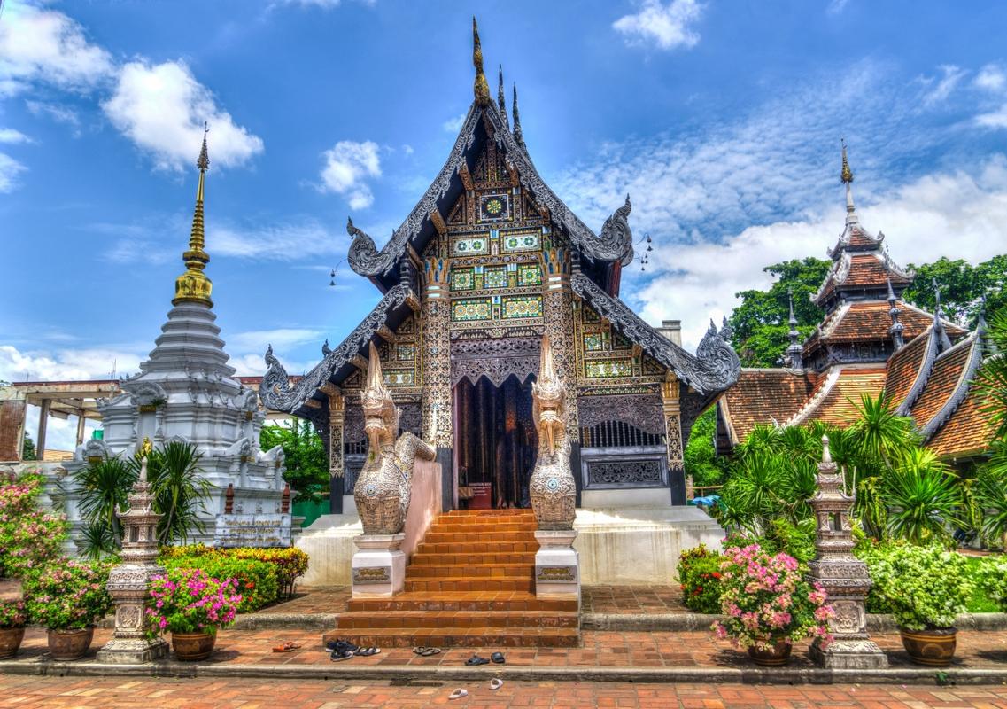 泰国清迈寺风光图片