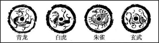 中国古代四大神兽:左青龙,上朱雀,下玄武