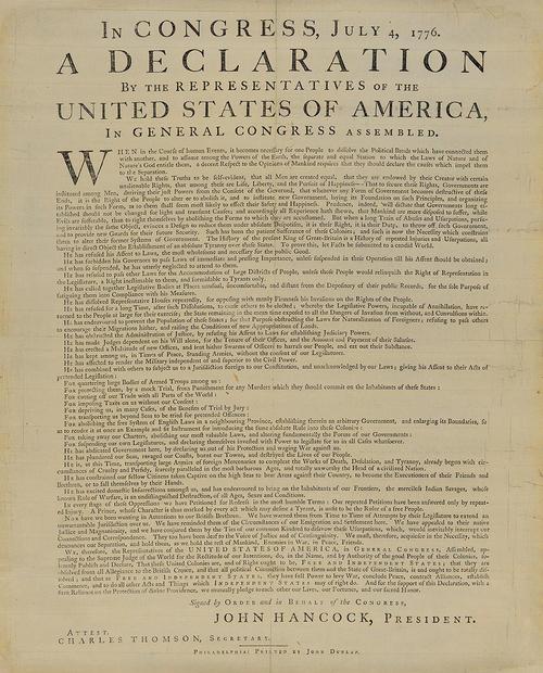 独立宣言签署过程