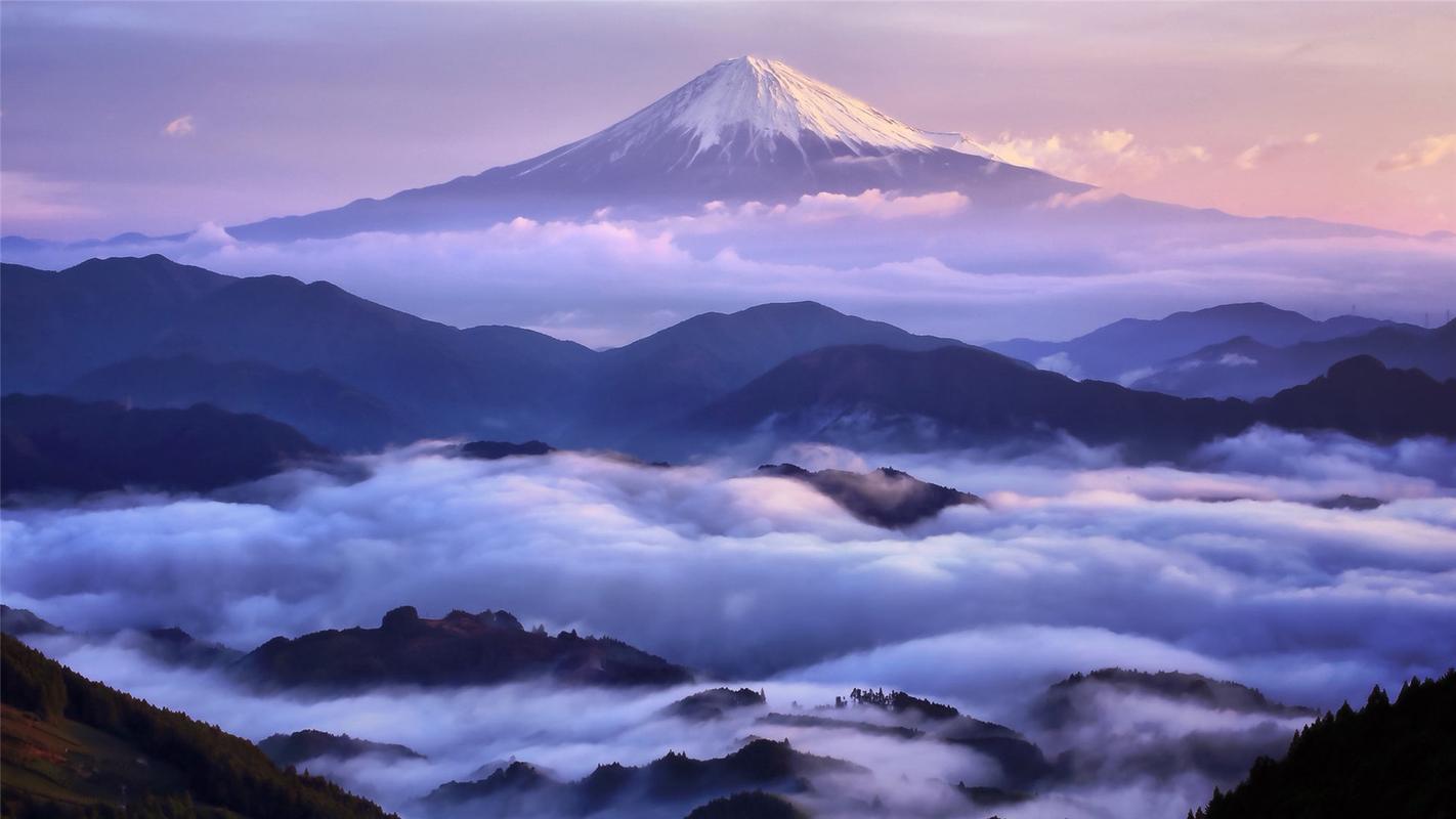 漂亮的富士山风景唯美高清桌面壁纸