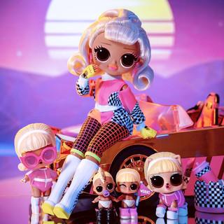 lol惊喜娃娃新款omg大姐姐霓虹款时尚长发换装洋娃娃女孩玩具礼盒