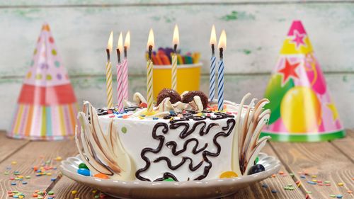 生日快乐蛋糕蜡烛4k