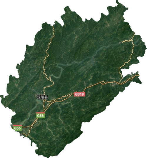 沅陵县高清卫星地图