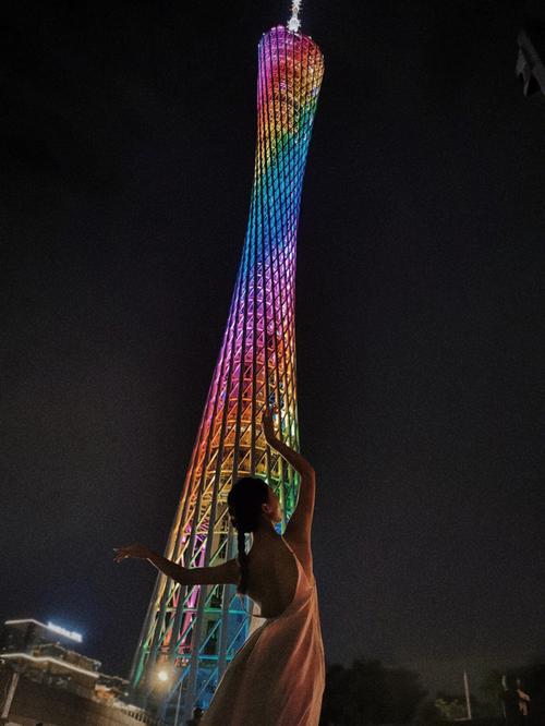 广州塔下面也有专门拍照的,10块一拍还可以洗出来做纪念#广州塔小蛮腰