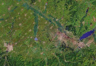 黑龙江省七台河市卫星地图