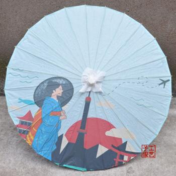 油纸伞浮世绘日式和风装饰伞日本料理店居酒屋酒店布伞吊顶装饰拍照