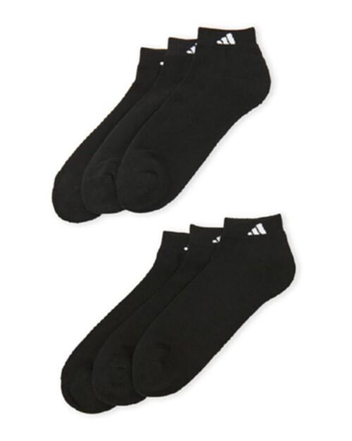 美国直邮adidas阿迪达斯12654318短筒白袜子六双男