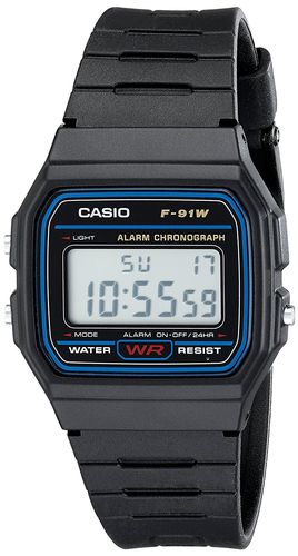 casio卡西欧f91w1经典树脂表带数字运动手表