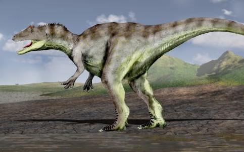 恐龙侏罗纪晚期陆地霸主之一食蜥王龙