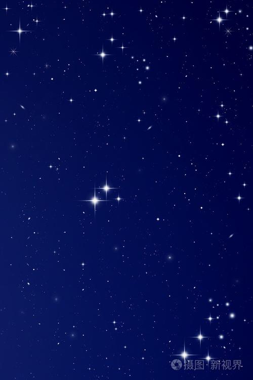 夜晚的天空中的星星