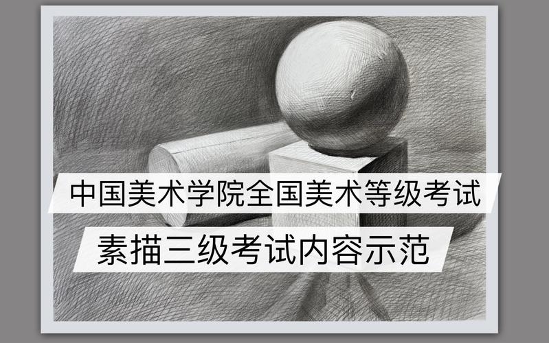 中国美术学院全国美术等级考试素描三级考试内容示范