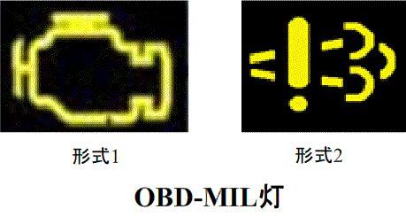 欧曼车辆mil灯有以下两种图标(左图为2019款状态):该灯点亮时,表示
