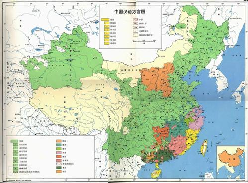 中国汉语七大方言的标准语语系