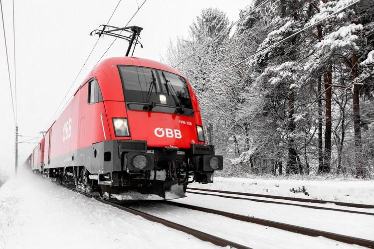 火车,冬天,雪