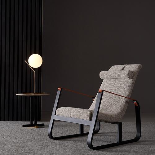 ins风网红款躺椅意大利现代极简约风格懒人椅子设计师单人沙发椅
