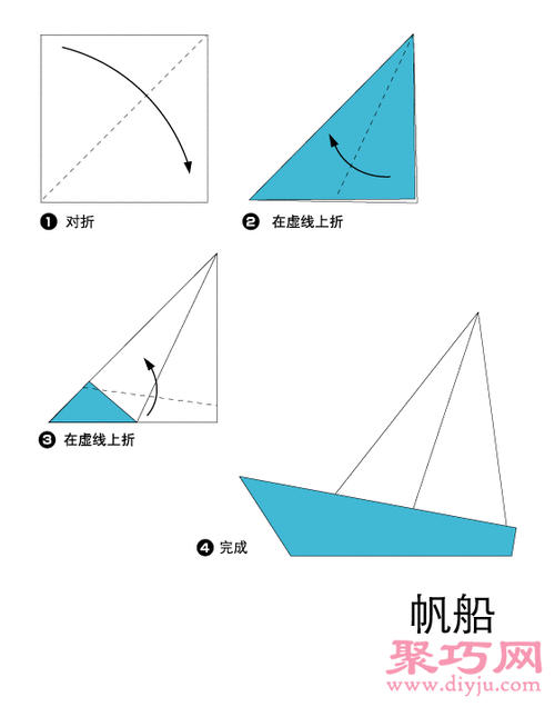 折纸小帆船:非常适合儿童折纸帆船的方法
