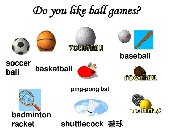 baseball soccer basketball ball ping-pong bat badminton racket