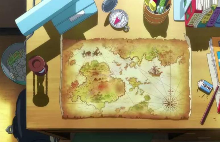 故事开场这张地图就是传说中金银岛,也是哆啦a梦,大雄等人即将前往的