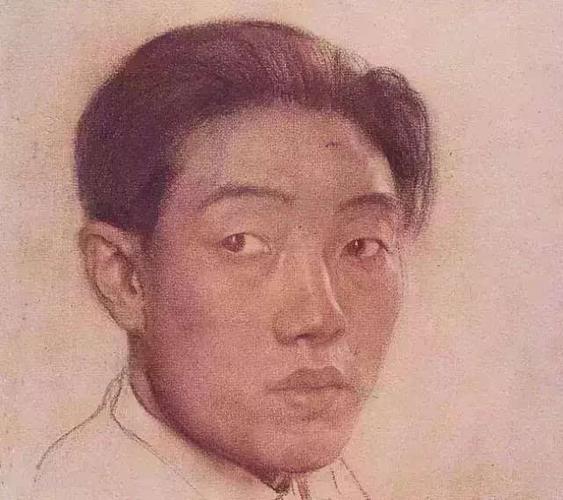 1922年 自画像 徐悲鸿 1926年作 人物 画家之子徐伯阳