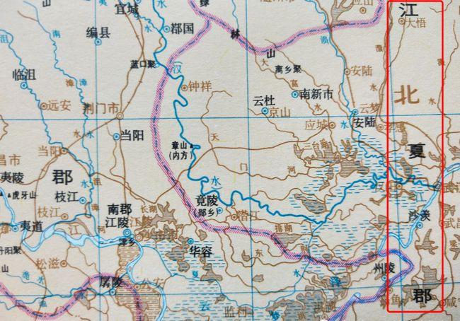 东汉时期江夏郡地图