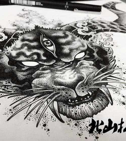 《黑暗森林》系列二_纹身图案手稿图片_王硕的纹身作品集