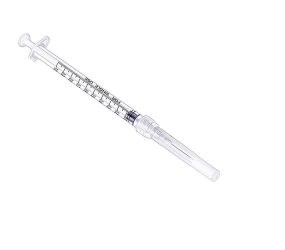 1毫升鲁尔锁一次性疫苗注射器,带针ce